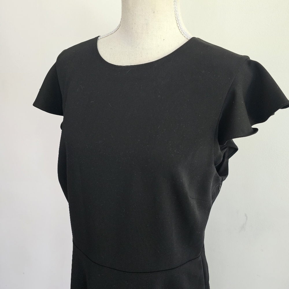 JAYGODFREY Black Ruffle Open Back Dress - Picture 5 of 11